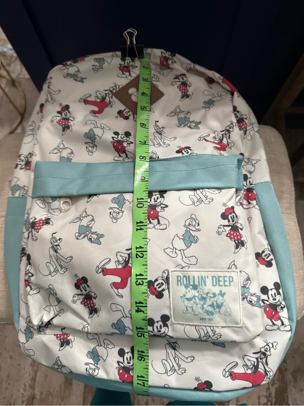 Disney Teal and Cream Backpack - Picture 5 of 5